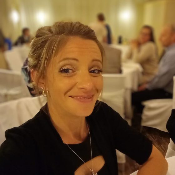 Melissa at a community event